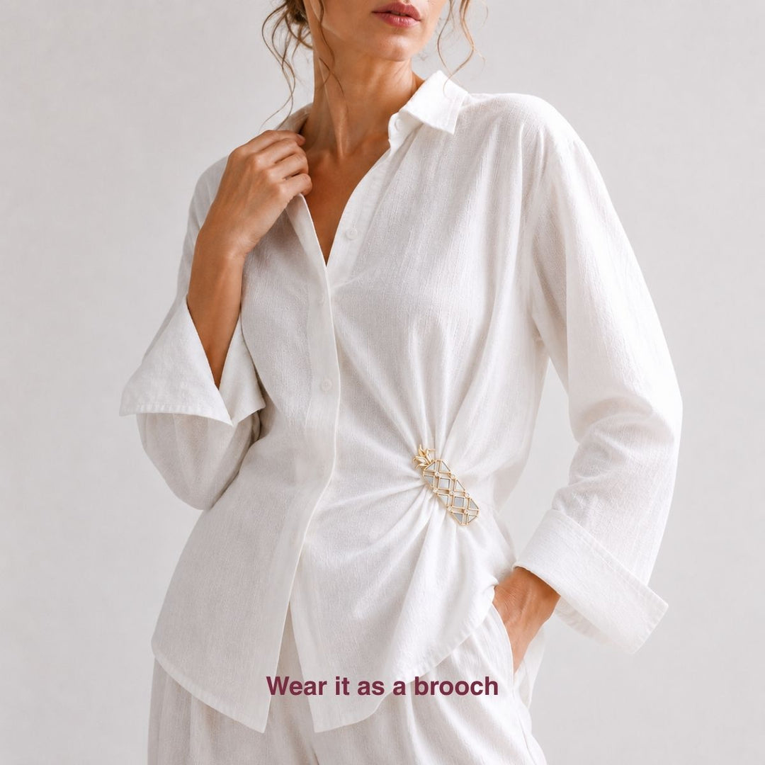 Pino Mirror Brooch