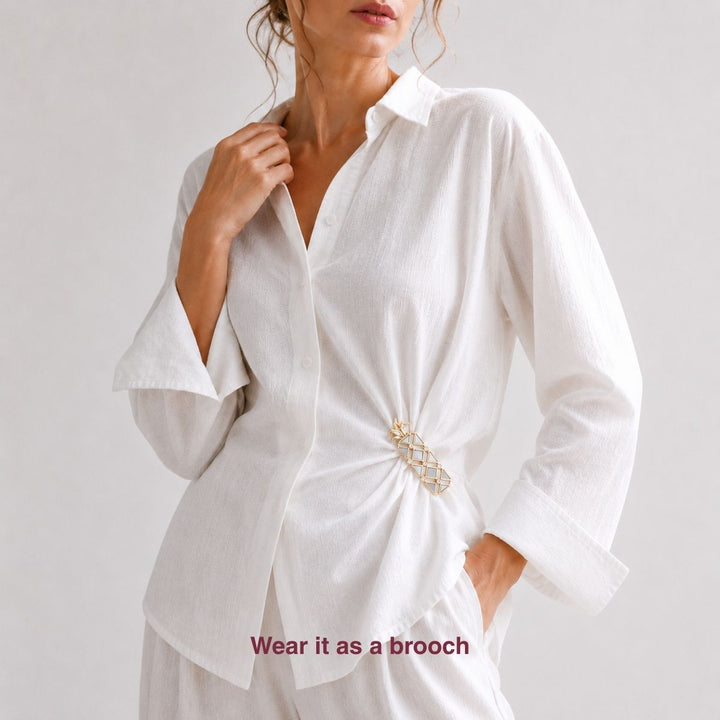 Pino Mirror Brooch
