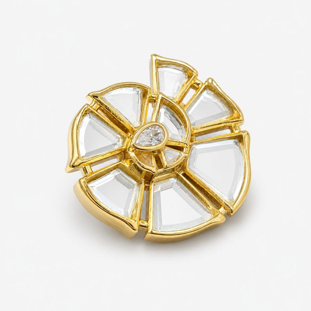 Conch Mirror Brooch