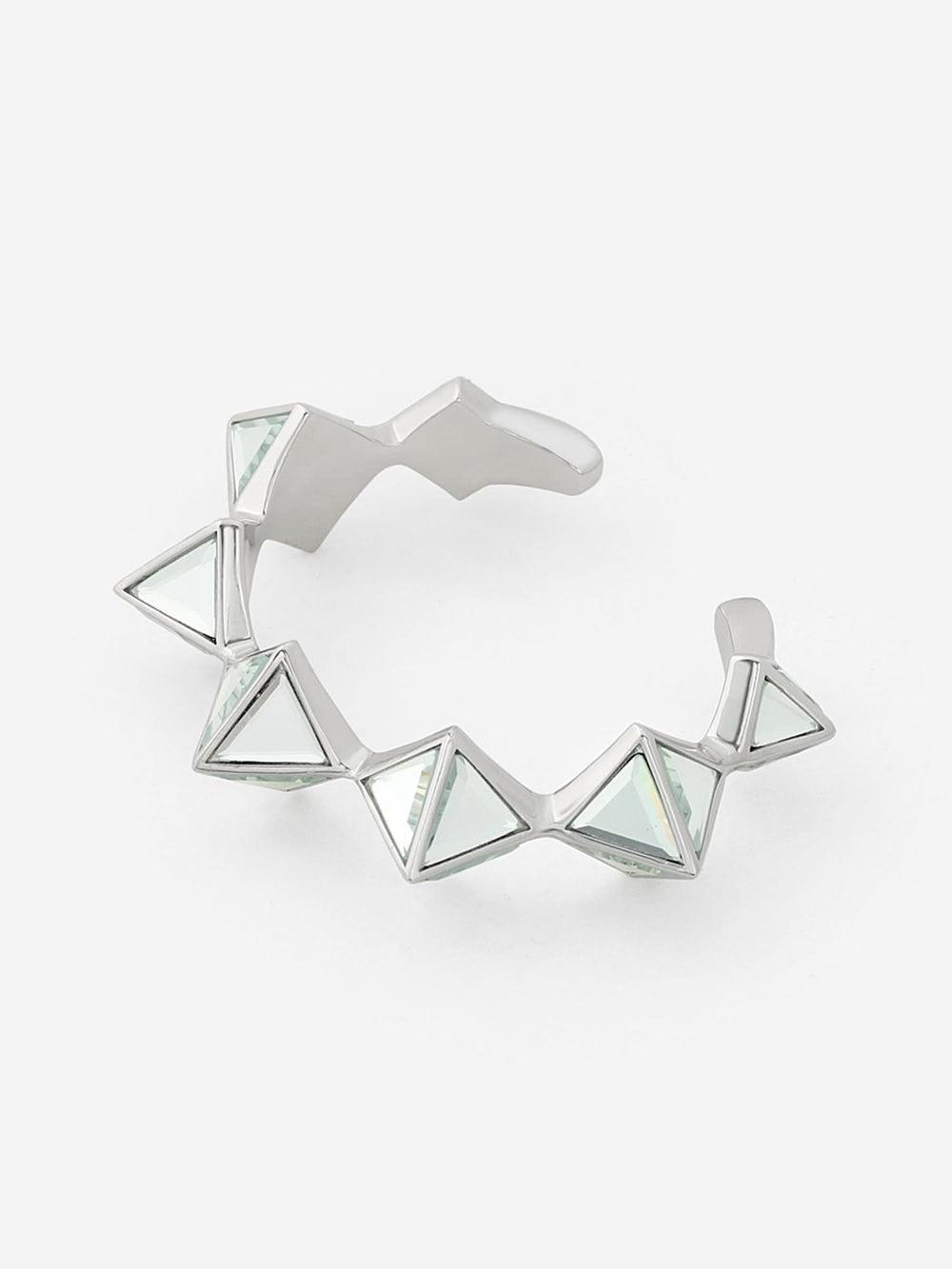 Silver Pyramid Mirror Wristwear
