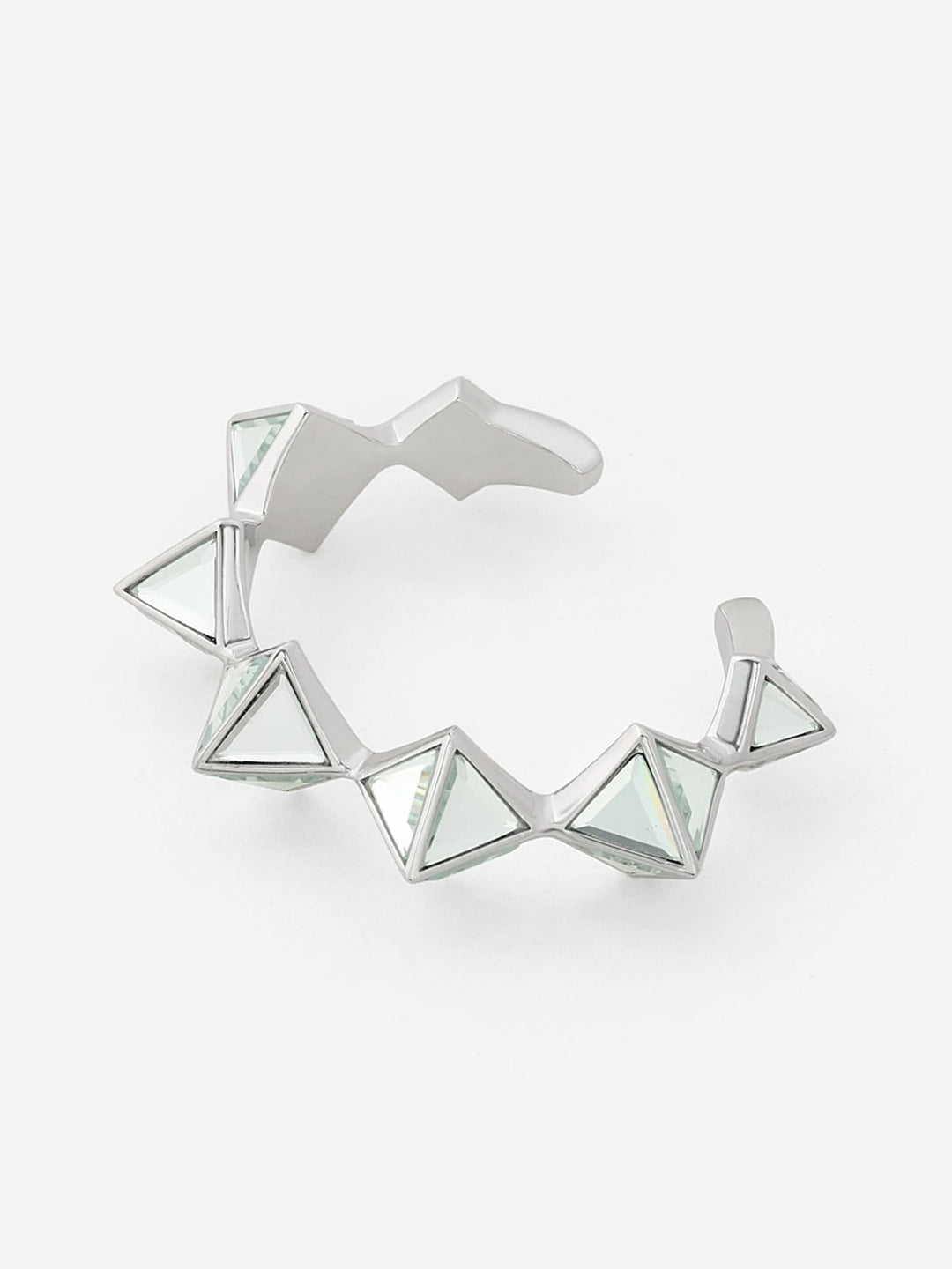 Silver Pyramid Mirror Wristwear