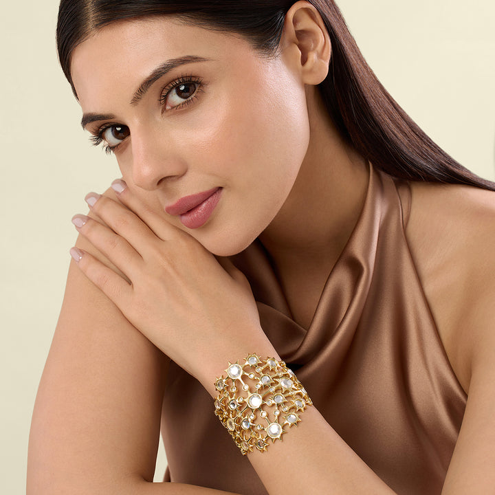 Celeste Mirror Statement Cuff