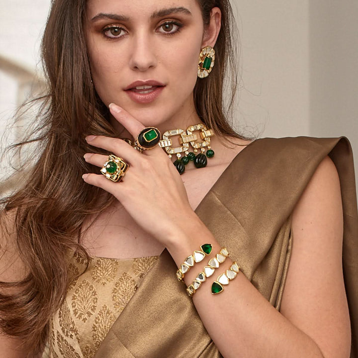 Inayat Green Hydro & Mirror Statement Cuff