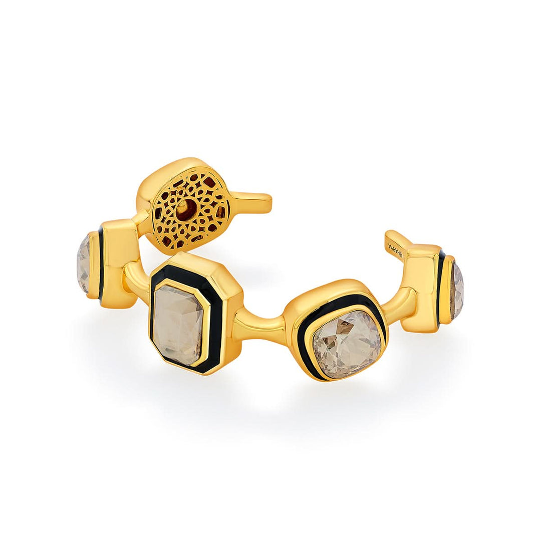 Radhika Madan Bling Multi-Crystal Bezel Cuff