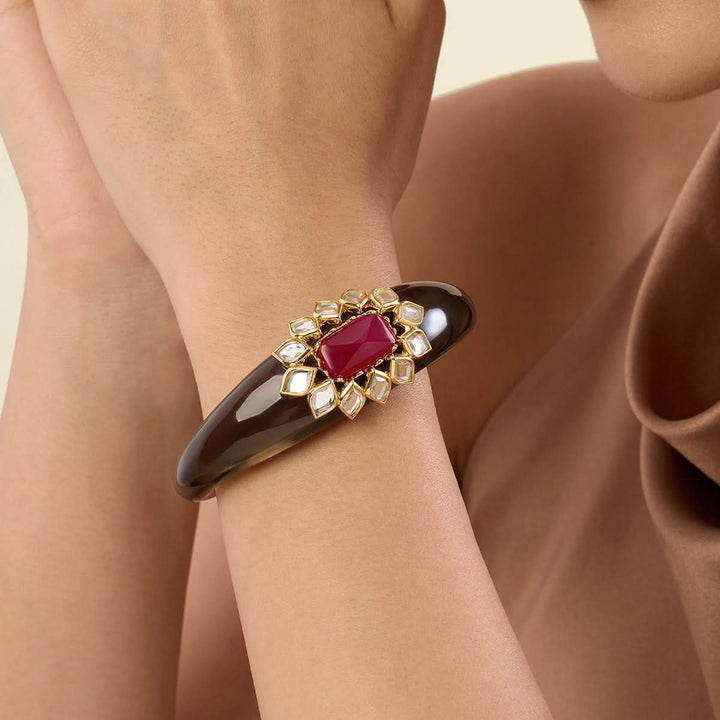Begum Haute Pink Resin Cuff