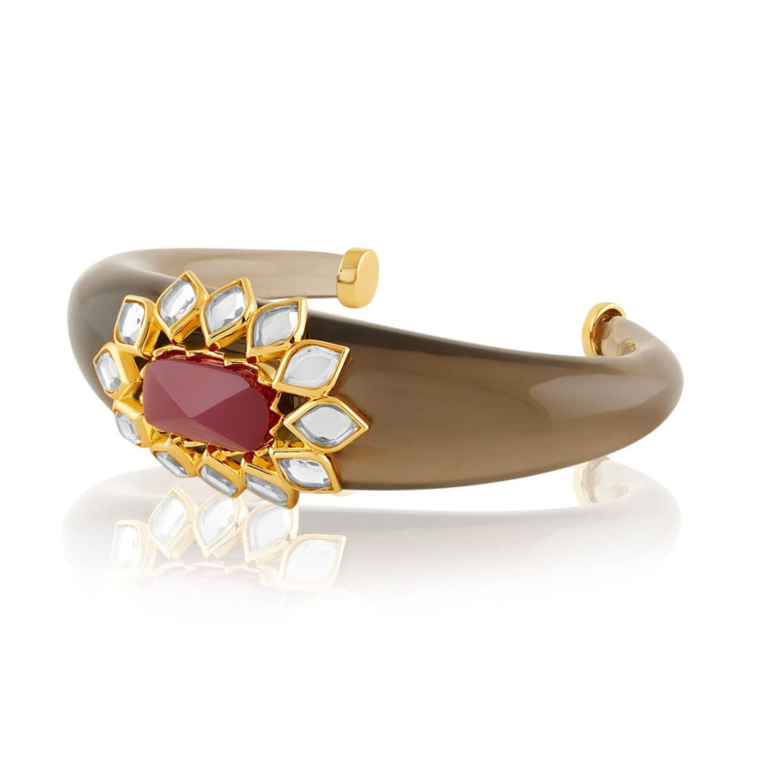 Begum Haute Pink Resin Cuff