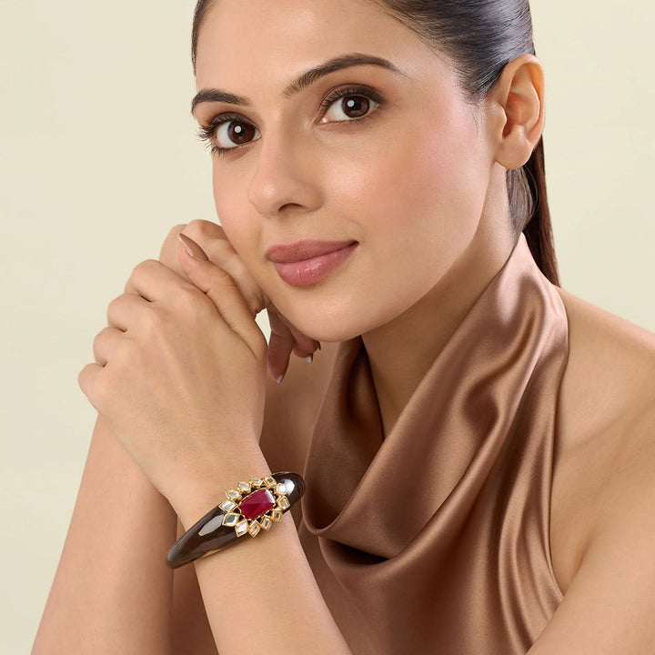 Begum Haute Pink Resin Cuff