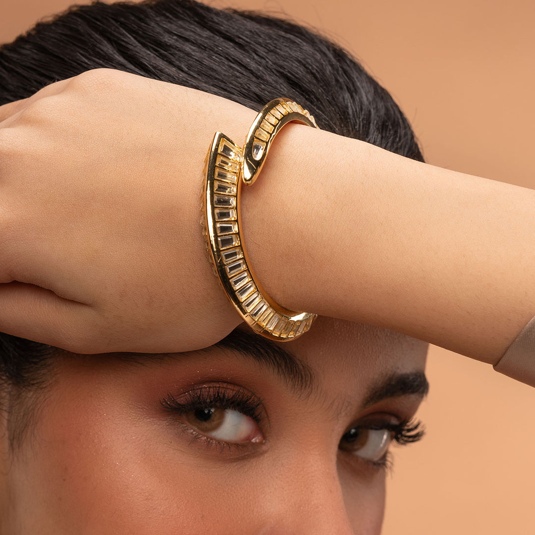 Dazzle Mirror Snake Cuff