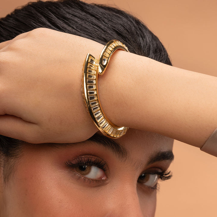 Dazzle Mirror Snake Cuff 