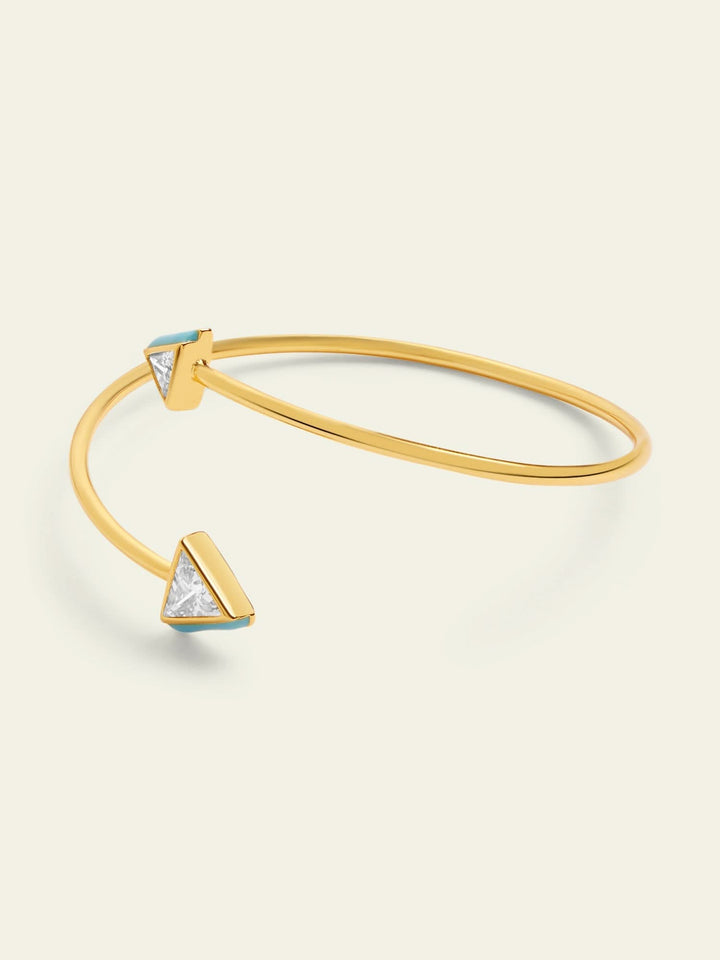 Blue Triangles Cuff