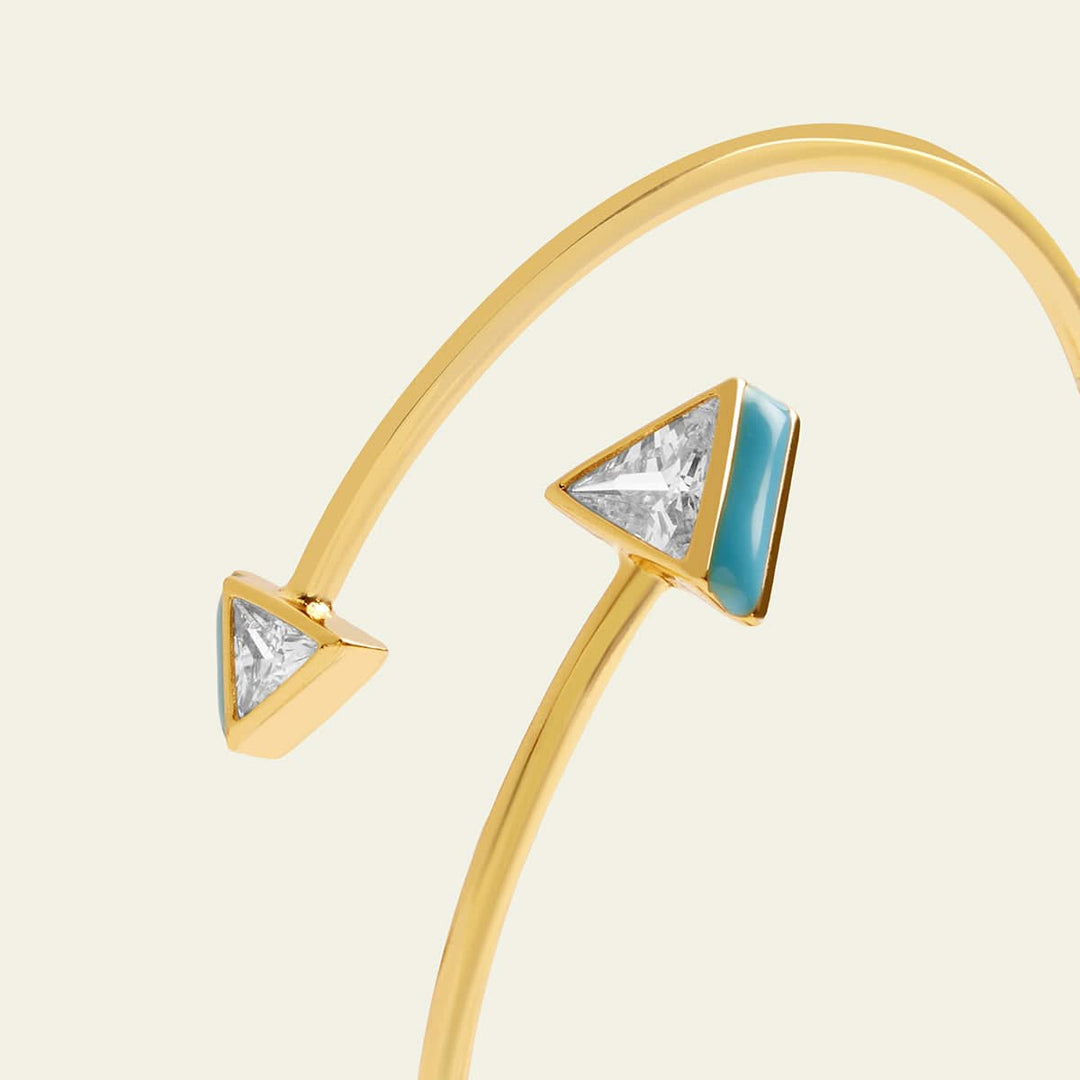 Anushree Sardesai Blue Triangles Cuff