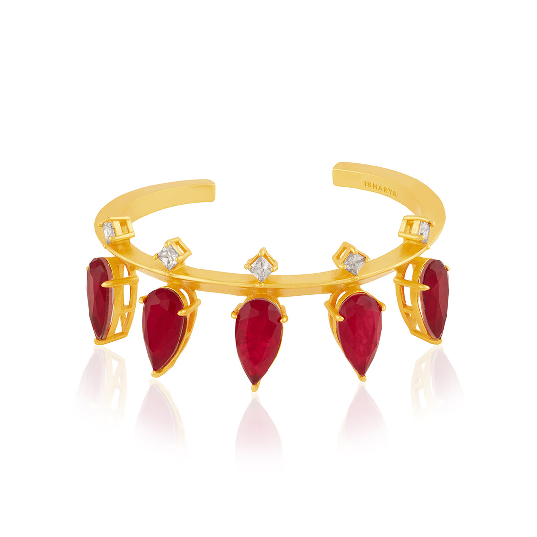 Ruby Festive Drip Cuff