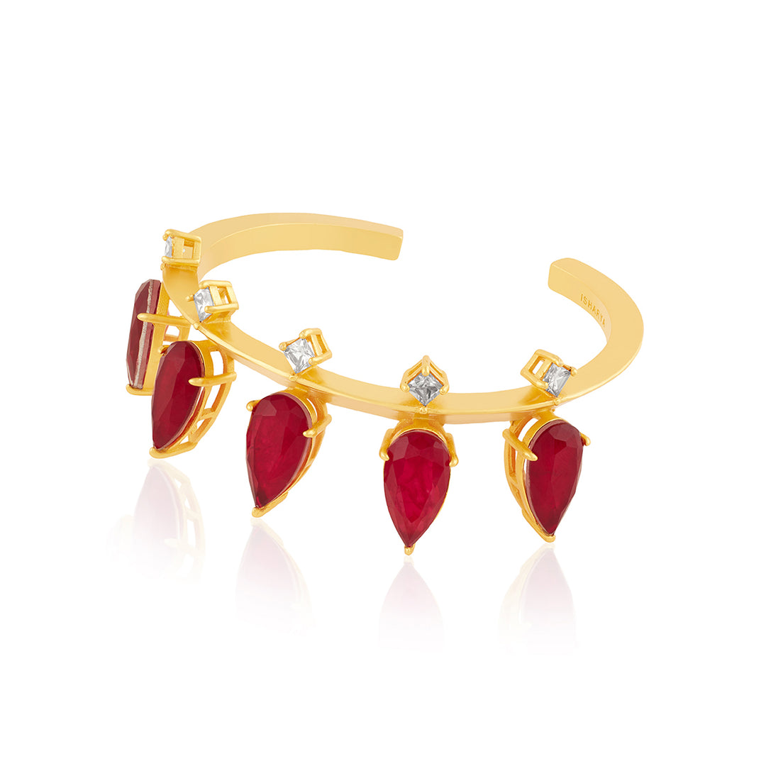 Ruby Festive Drip Cuff