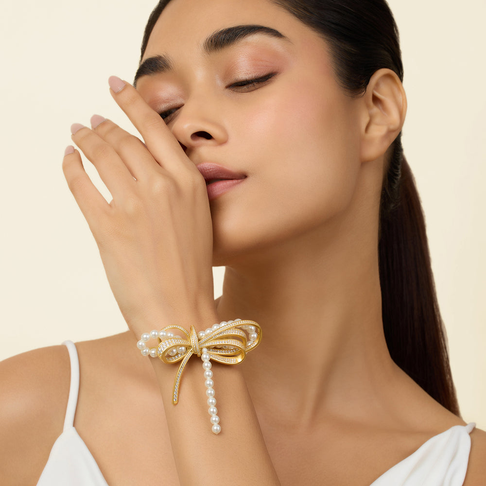 Demure Bow Cuff