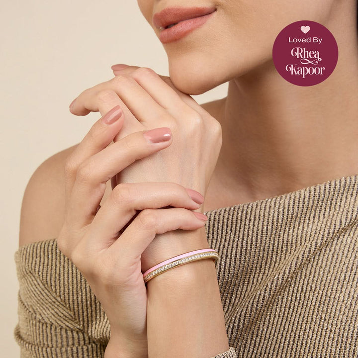 Pink Disco Cuff Bracelet 