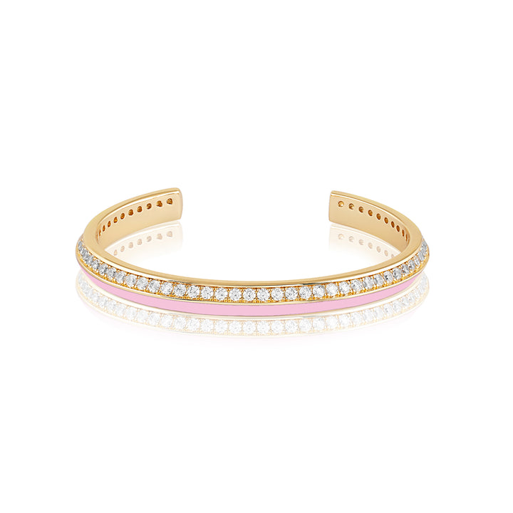 Pink Disco Cuff Bracelet