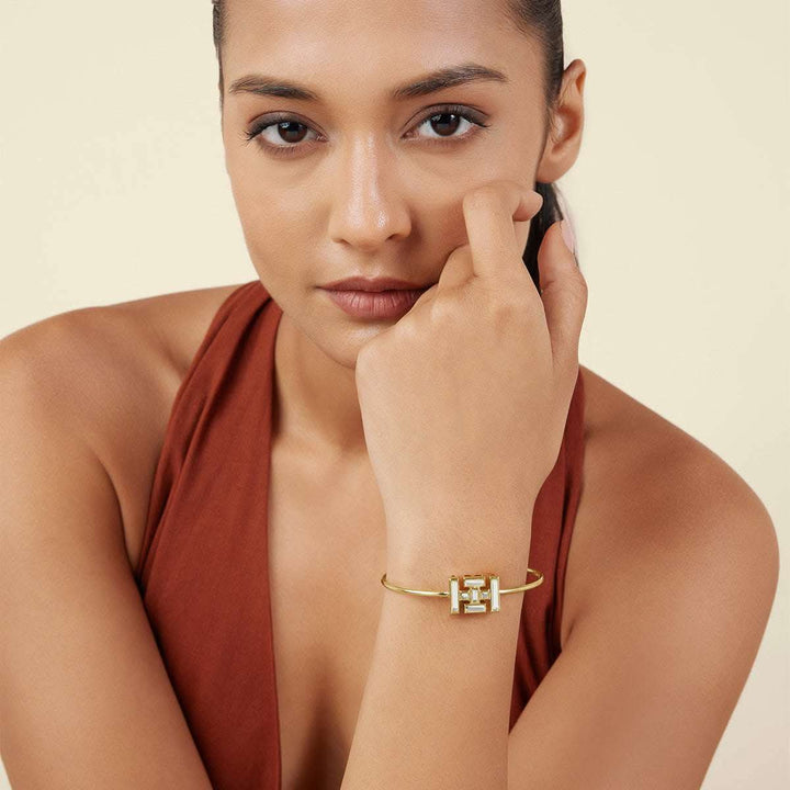 Signature Luxe Logo Cuff Bracelet