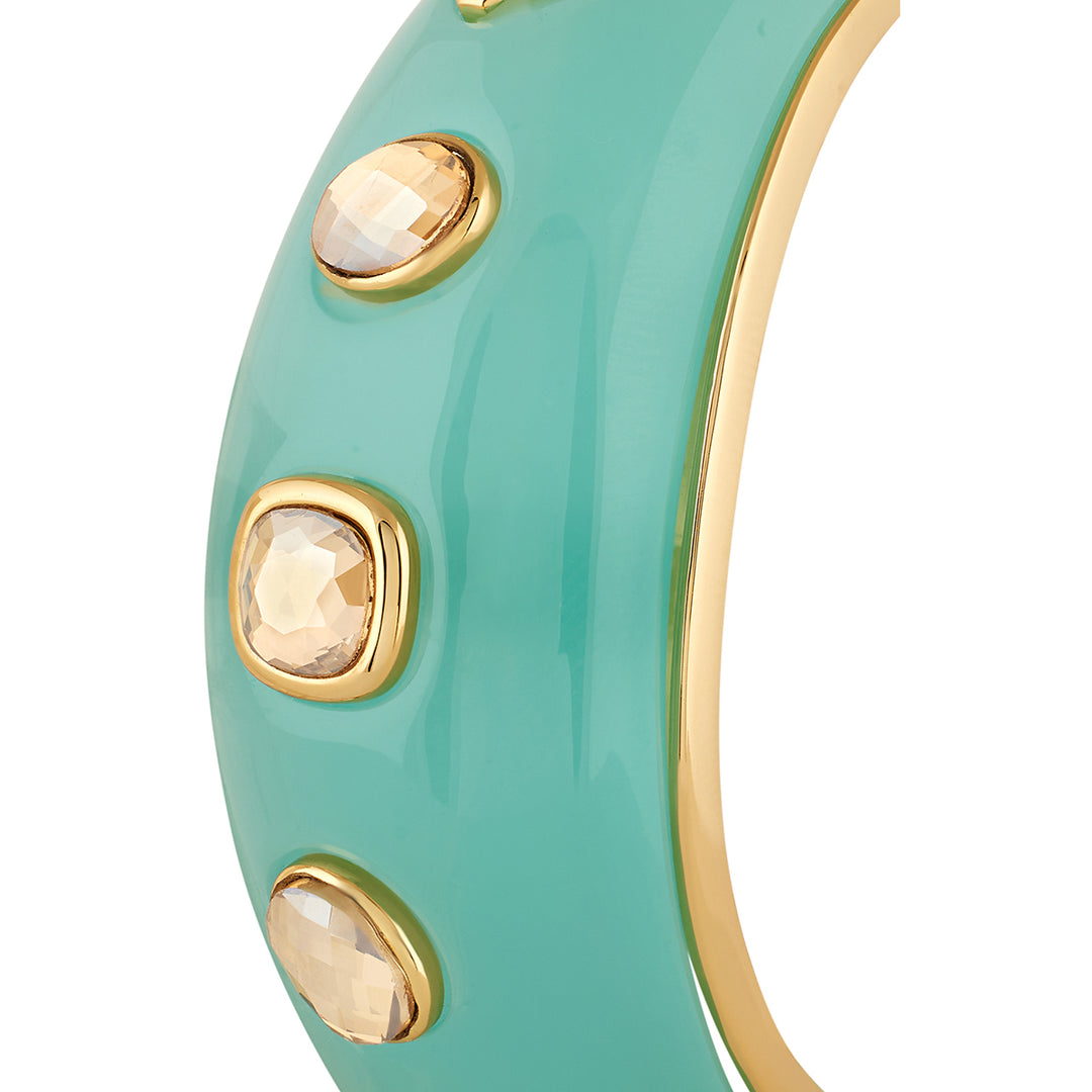 Turquoise Resin Statement Cuff
