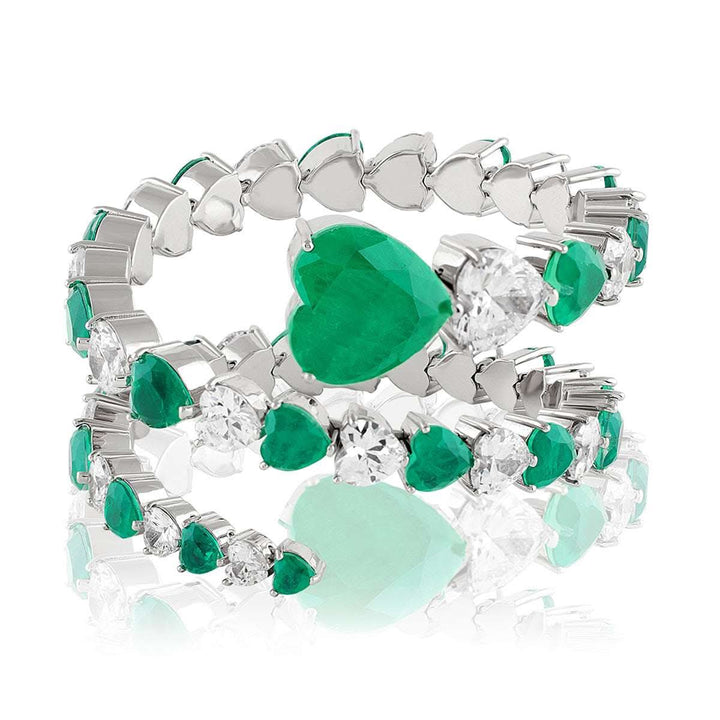Emerald Enchantment Wrap Cuff
