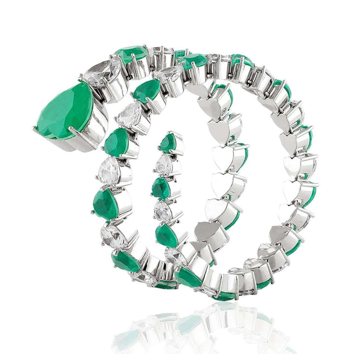 Emerald Enchantment Wrap Cuff