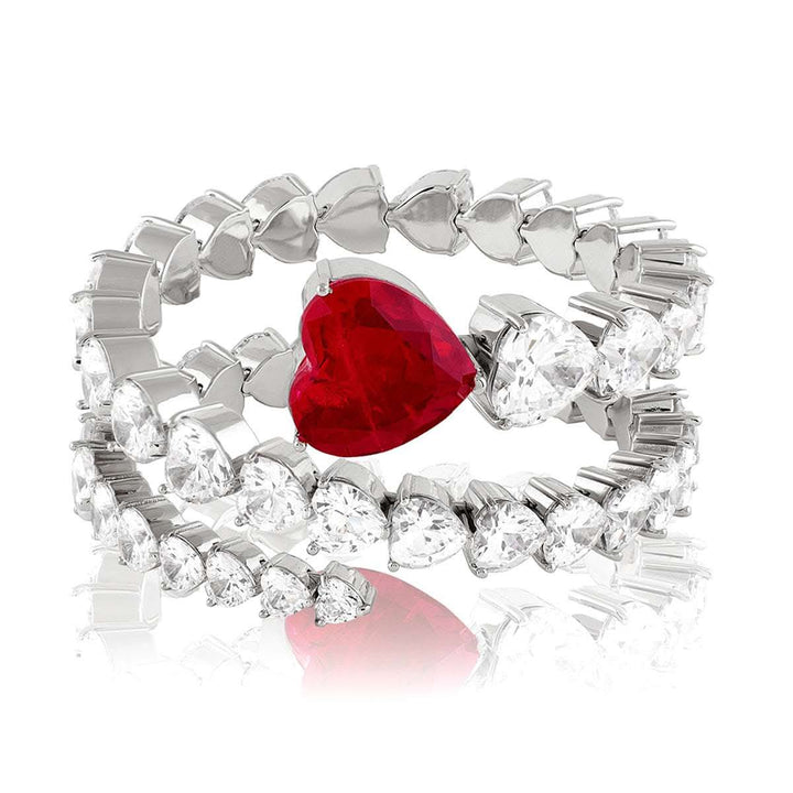 Ruby Enchantment Wrap Cuff