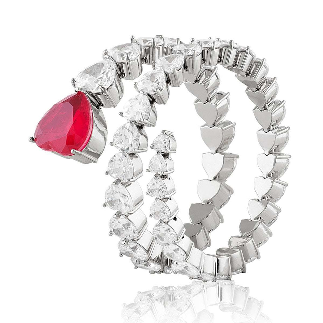 Ruby Enchantment Wrap Cuff