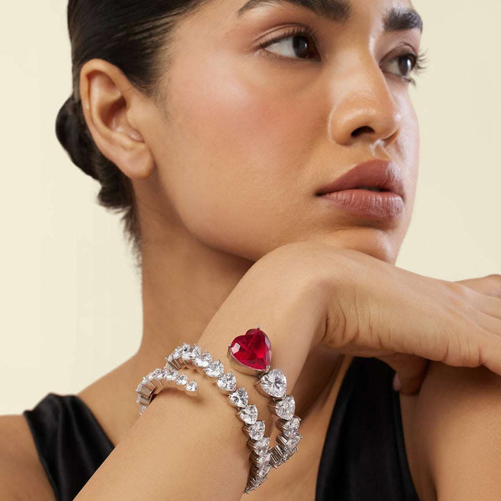 Ruby Enchantment Wrap Cuff