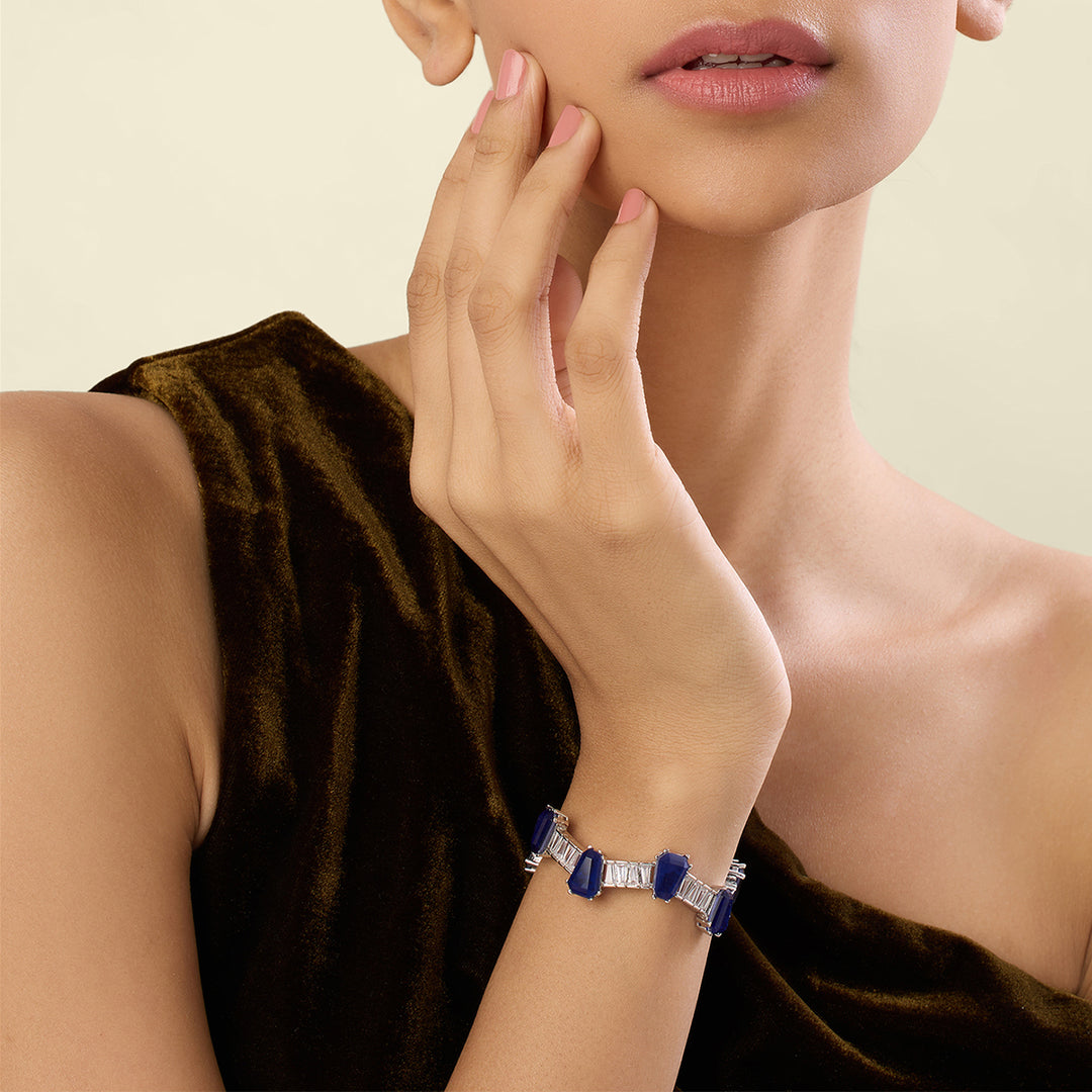 Harlow Sapphire Cuff Bracelet