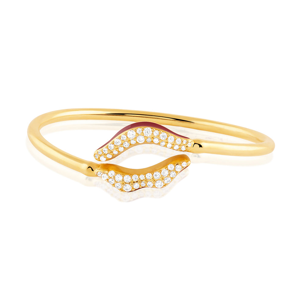 Deliria Lip Cuff In 18Kt Gold Plated