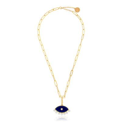 Long loop Gilt Chain Necklace - Isharya | Modern Indian Jewelry