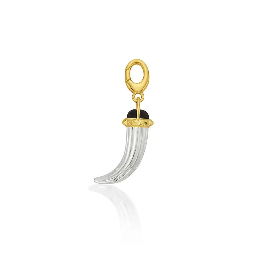 Tiger Eye Tusk Charm