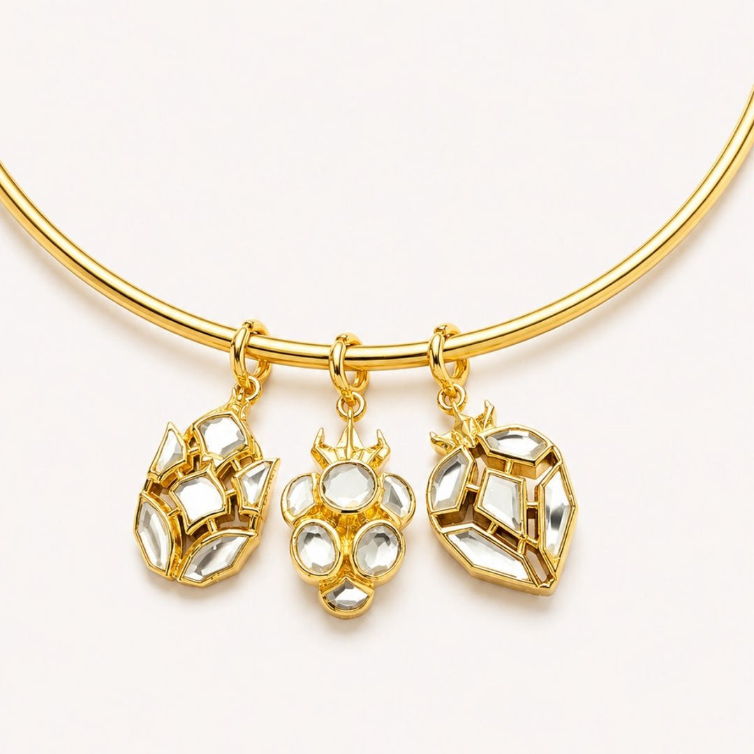 Grape Pearl Mirror Charm