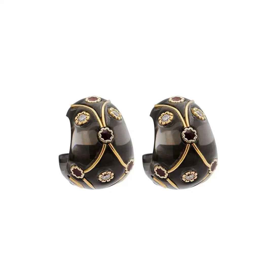 Resin Jaali Earrings