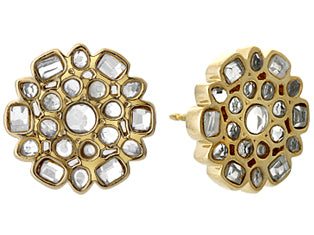 Mirror Icon Clip On Earrings - Isharya | Modern Indian Jewelry