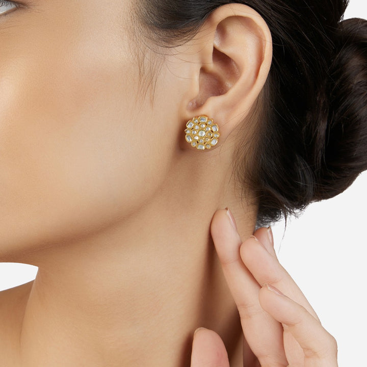 Mirror Icon Clip On Earrings - Isharya | Modern Indian Jewelry