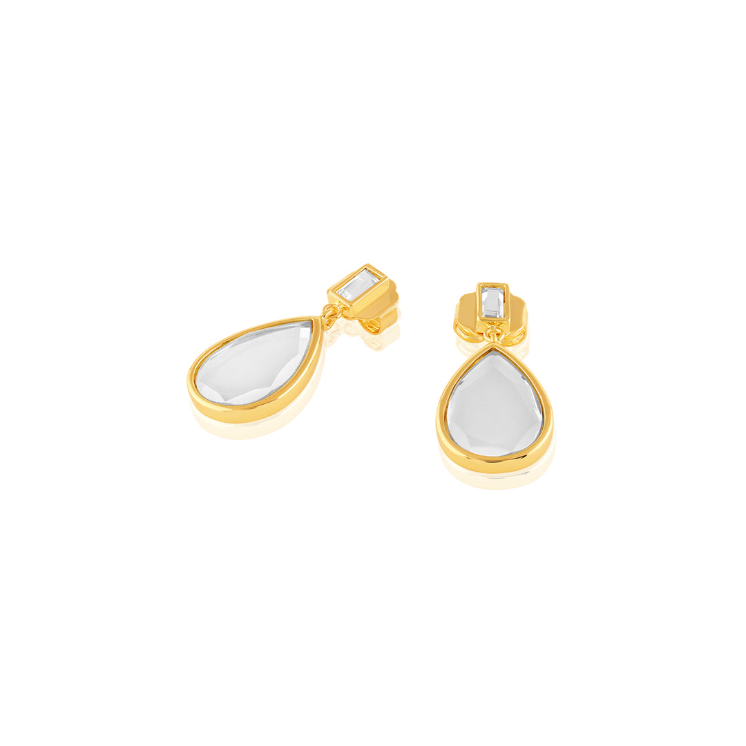 Dew Drop Mirror Clip On Earring