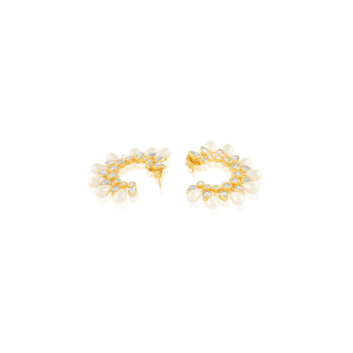 Paradise Dew Pearl Hoop Earrings
