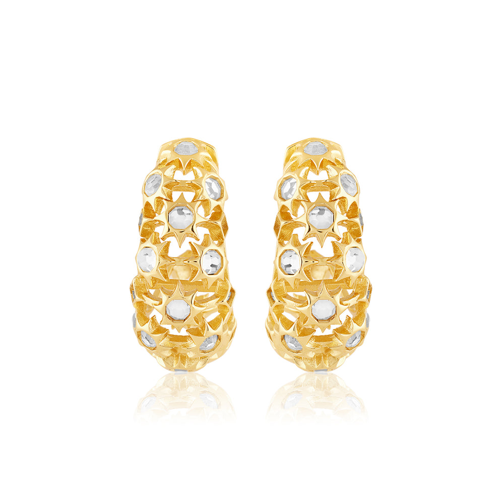 Celeste Mirror Hoop Earrings