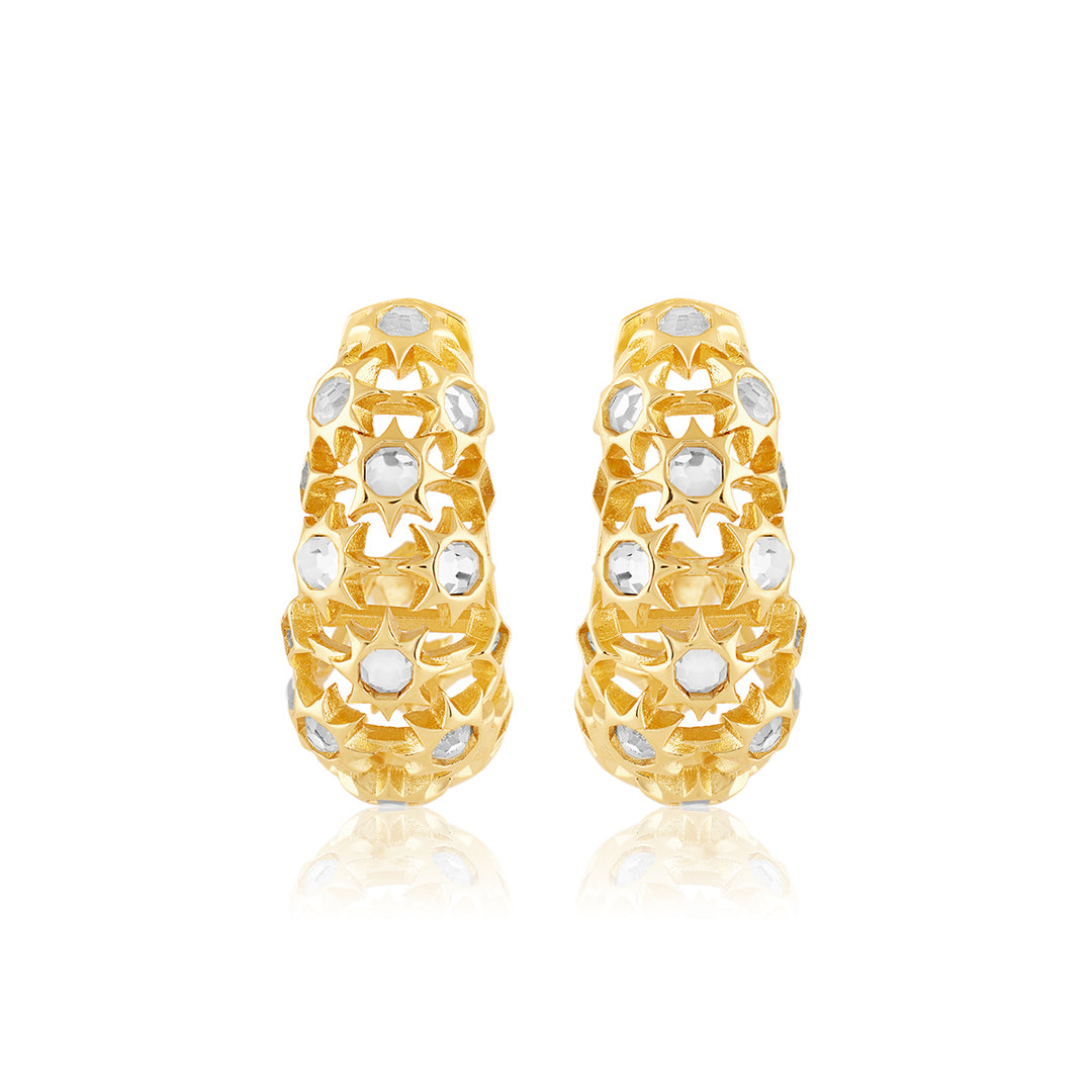 Celeste Mirror Hoop Earrings