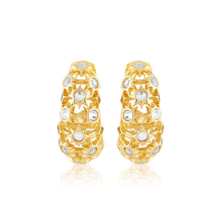 Celeste Mirror Hoop Earrings