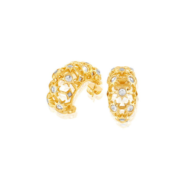 Celeste Mirror Hoop Earrings