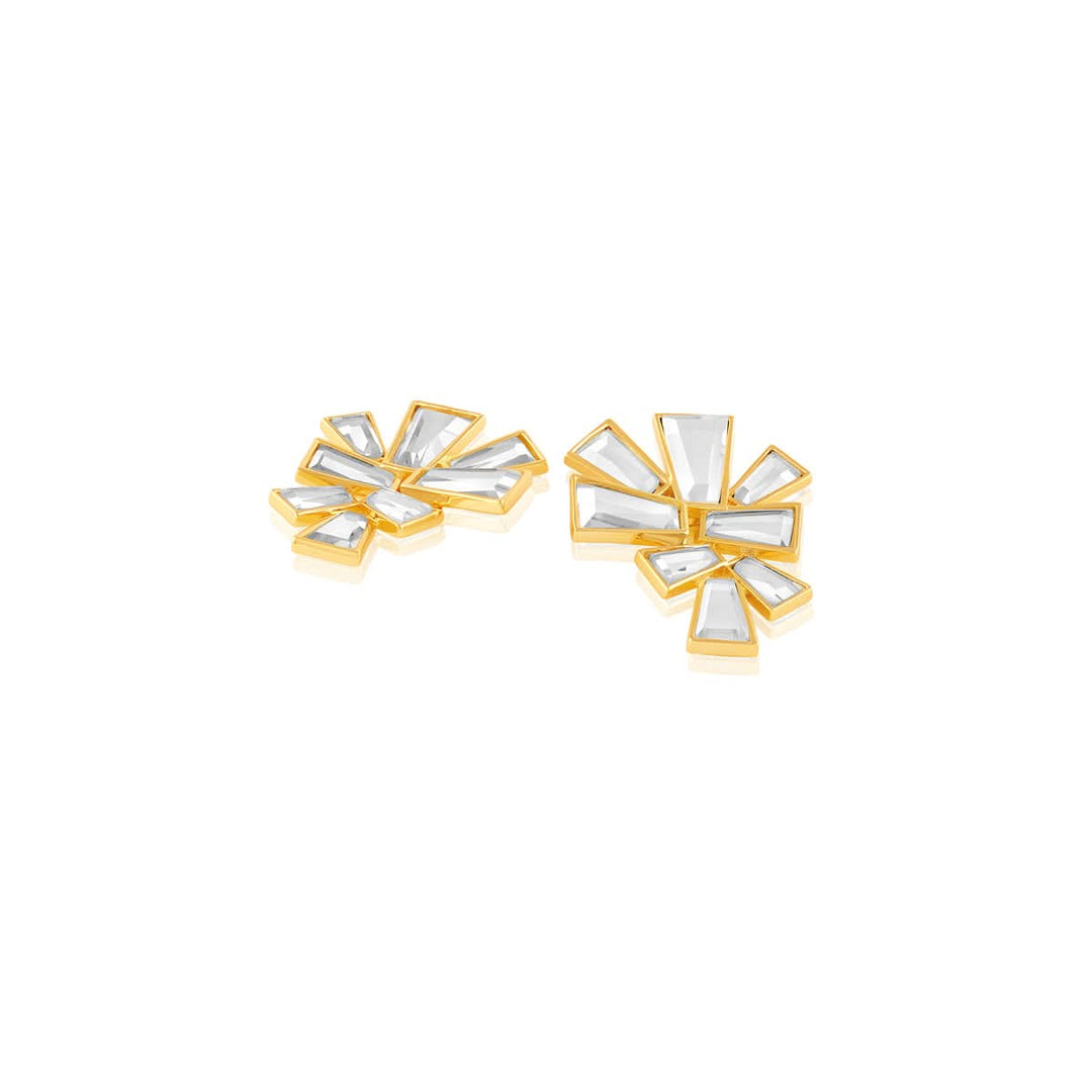 Angel Dust Baguette Mirror Stud Earring