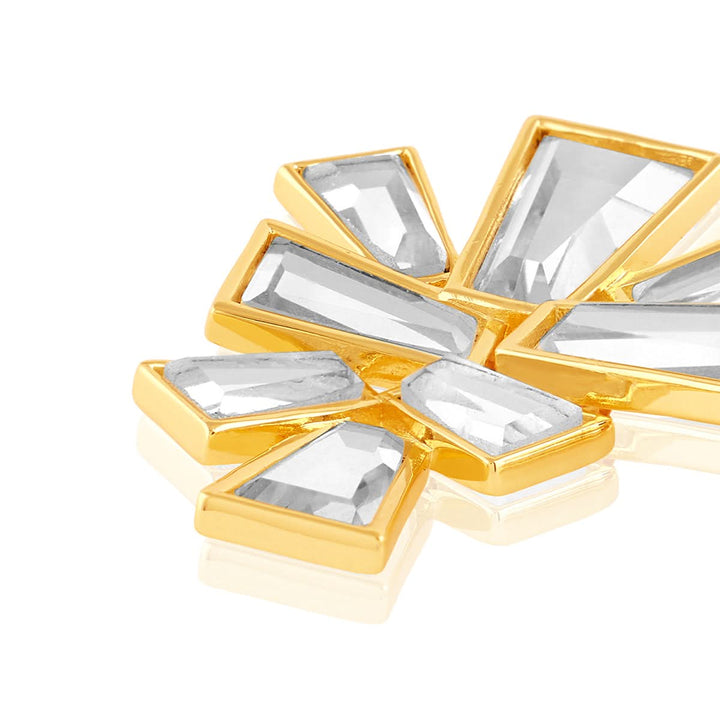 Angel Dust Baguette Mirror Stud Earring