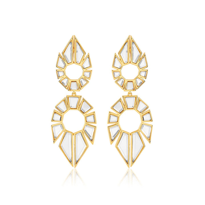 Bombay Deco Statement Mirror Earrings