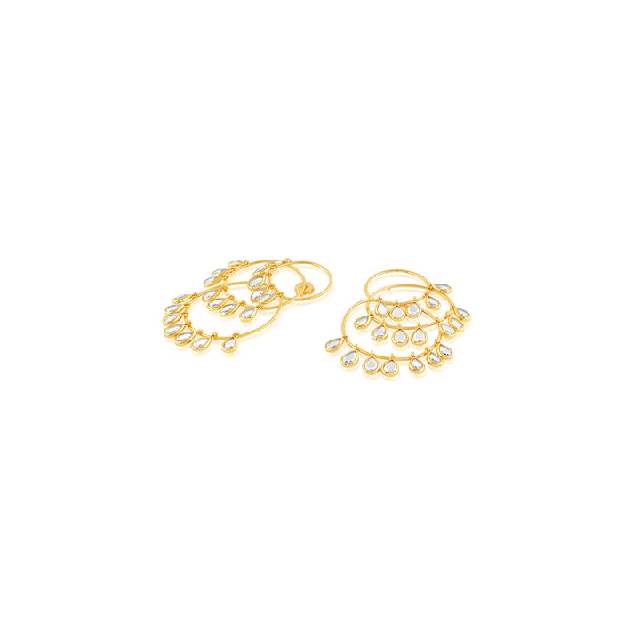 Ayaana Triple Hoop Mirror Earrings