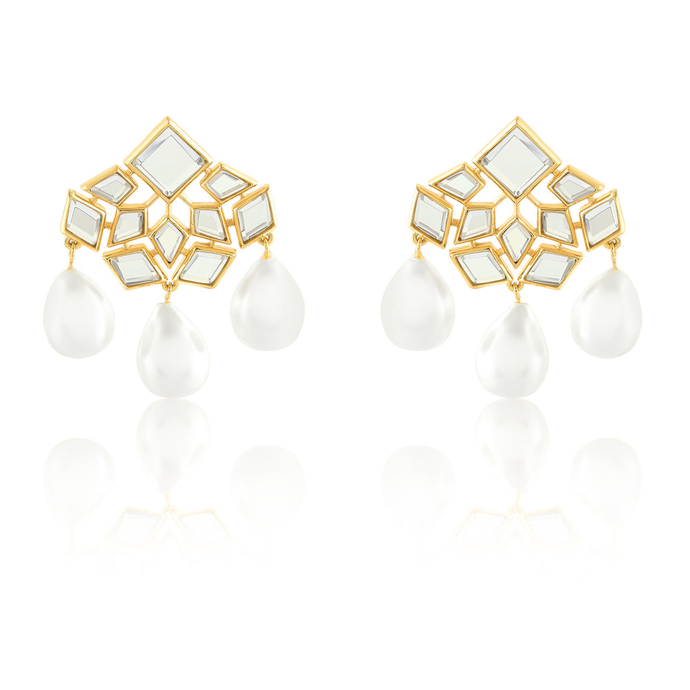 Flor Pearl Trio Earrings