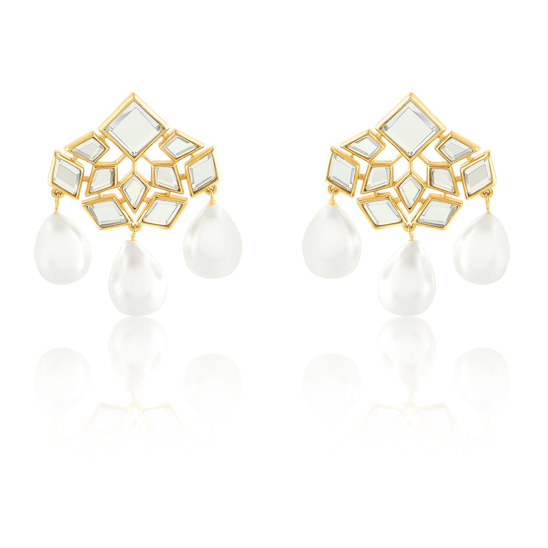 Flor Pearl Trio Earrings