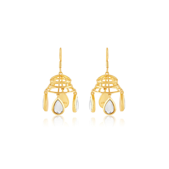Ayaana Bell Mirror Dangling Earrings