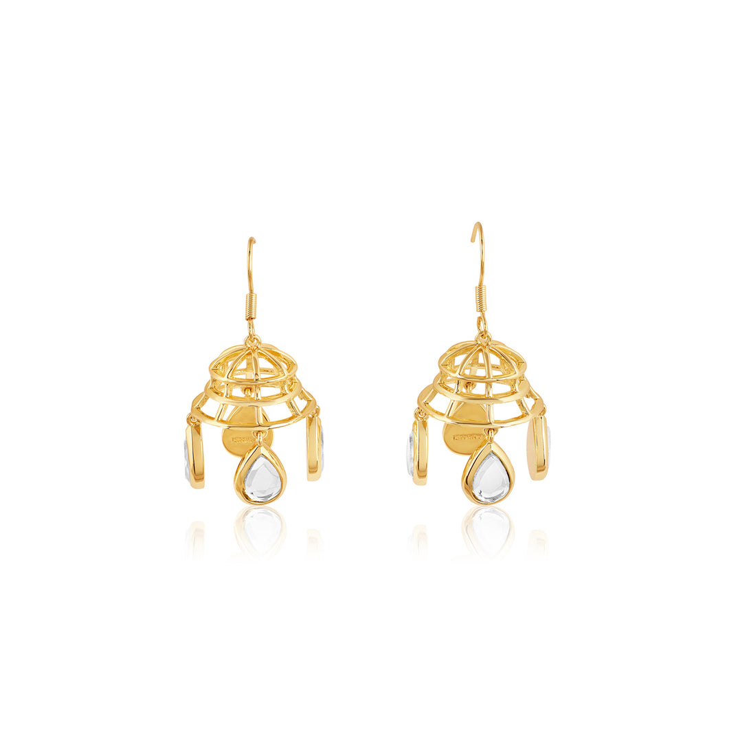 Ayaana Bell Mirror Dangling Earrings