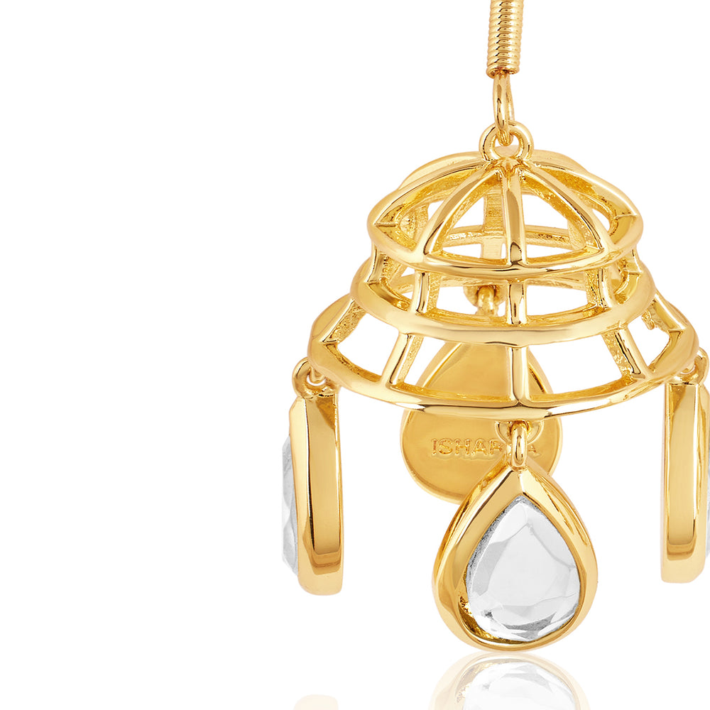 Ayaana Bell Mirror Dangling Earrings